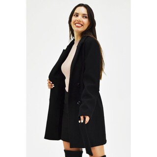 Foto 2 | Foto 2 | Abrigo Tipo Wrap Roman Fasion AB-ELY-2947 Negro