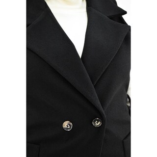 Foto 4 | Foto 4 | Abrigo Roman Fashion Negro para Mujer