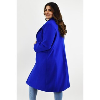Foto 3 | Foto 3 | Abrigo Largo Con Doble Boton Roman Fashion /tallas Extras, 2009 (azul Rey) Azul