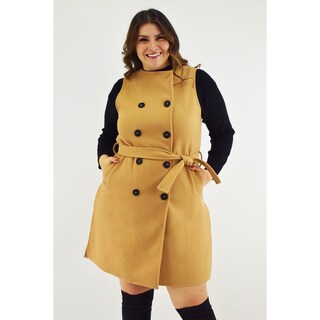 Foto 1 | Foto 1 | Chaleco De Doble Botonadura Roman Fashion /tallas Extras, 2002 (cafe) Cafe