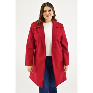 Foto 1 | Foto 1 | Abrigo Semi Formal Roman Fashion /tallas Extras, 2103 (rojo) Rojo