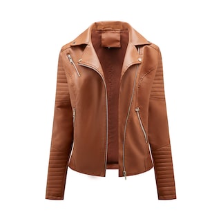 Foto 1 | Foto 1 | Venta Internacional - Chamarra de Piel Sintética Camel para Mujer