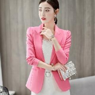 Foto 2 | Foto 2 | Venta Internacional-chaqueta Blazer Luckbn De Poliéster Para Mujer, Elegante, De Oficina