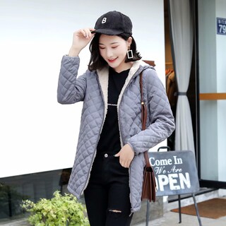 Foto 1 | Foto 1 | Venta Internacional-chaqueta De Invierno Genérica De Algodón Gris Oscuro Para Mujer