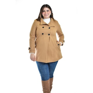 Foto 4 | Foto 4 | Abrigo Con Capucha Roman Fashion /tallas Extras, 1020 (cafe) Cafe