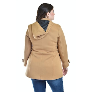 Foto 3 | Foto 3 | Abrigo Con Capucha Roman Fashion /tallas Extras, 1020 (cafe) Cafe