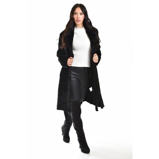 Foto 1 | Foto 1 | Abrigo De Peluche Sintetico Roman Fashion /juvenil, 24203 (negro) Negro