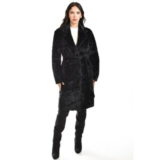 Foto 5 | Foto 5 | Abrigo De Peluche Sintetico Roman Fashion /juvenil, 24203 (negro) Negro