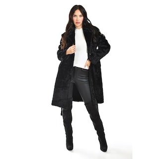 Foto 6 | Foto 6 | Abrigo De Peluche Sintetico Roman Fashion /juvenil, 24203 (negro) Negro