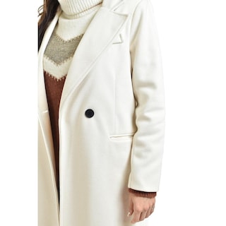 Foto 4 | Foto 4 | Abrigo Largo Con Textura Roman Fashion /juvenil, 2009 (hueso) Beige
