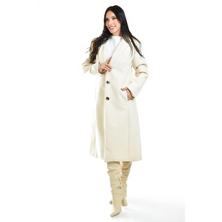 Foto 1 | Foto 1 | Abrigo Largo Roman Fashion /juvenil, 2055 (hueso) Beige