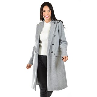 Foto 1 | Foto 1 | Abrigo Clasico Doble Botonadura Roman Fashion /juvenil, 4149 (gris) Gris