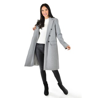 Foto 6 | Foto 6 | Abrigo Clasico Doble Botonadura Roman Fashion /juvenil, 4149 (gris) Gris