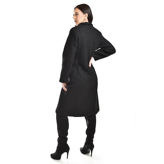 Foto 3 | Foto 3 | Abrigo Largo Estilo Teddy Roman Fashion /juvenil, 126 (negro) Negro