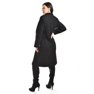 Foto 3 | Foto 3 | Abrigo Largo Estilo Teddy Roman Fashion /juvenil, 126 (negro) Negro