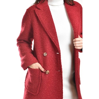 Foto 4 | Foto 4 | Abrigo Largo Estilo Teddy Roman Fashion /juvenil, 126 (rojo) Rojo