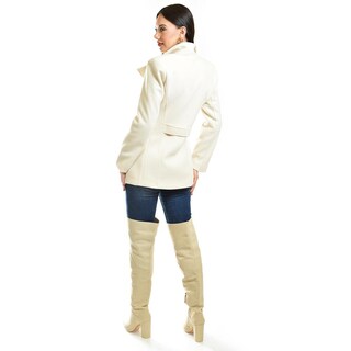 Foto 3 | Foto 3 | Abrigo Elegante Doble Botonadura Roman Fashion /juvenil, 4015 (hueso) Beige