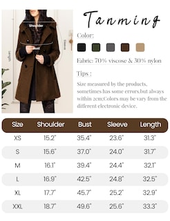 Foto 2 | Foto 2 | Gabardina Coat Tanming De Lana Con Capucha Para Mujer - Venta Internacional.