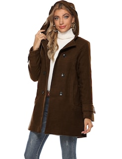 Foto 3 | Foto 3 | Gabardina Coat Tanming De Lana Con Capucha Para Mujer - Venta Internacional.