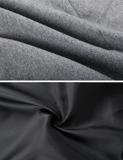 Foto 7 | Foto 7 | Gabardina Pea Tanming Para Mujer, Mezcla De Lana, Color Gris Claro, Talla L - Venta Internacional.