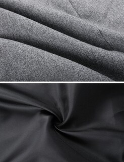 Foto 7 | Foto 7 | Gabardina Pea Tanming Para Mujer, Mezcla De Lana, Color Gris Claro - Venta Internacional.