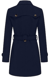 Foto 2 | Foto 2 | Abrigo Wantdo Wantdo, Cálido, De Invierno, Para Mujer, Longitud Media, Lana, Azul Marino, Xl - Venta Internacional.