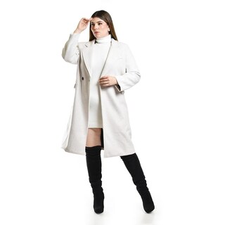 Foto 4 | Foto 4 | Abrigo Largo Beige Roman Fashion para Mujer