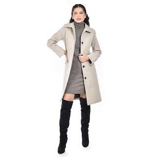 Foto 1 | Foto 1 | Abrigo Recto Con Botones Frontales Roman Fashion /juvenil 3014 (beige) Beige
