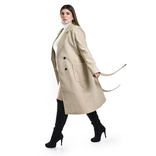 Foto 2 | Foto 2 | Abrigo Largo con Cinto Roman Fashion para Mujer