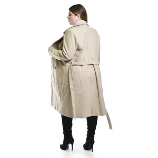 Foto 3 | Foto 3 | Abrigo Largo con Cinto Roman Fashion para Mujer