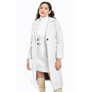 Foto 5 | Foto 5 | Abrigo Largo Con Boton Roman Fashion /juvenil 3017 (hueso) Beige