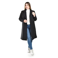 Abrigo Largo Roman Fashion Negro