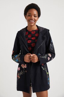Foto 2 | Foto 2 | Chaqueta Desigual con Capucha color Negro para Mujer