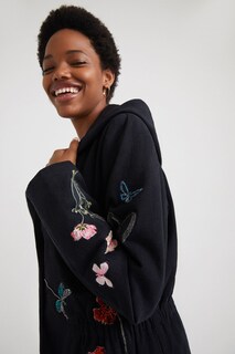 Foto 3 | Foto 3 | Chaqueta Desigual con Capucha color Negro para Mujer