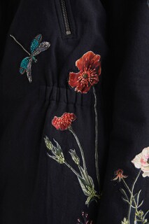 Foto 6 | Foto 6 | Chaqueta Desigual con Capucha color Negro para Mujer