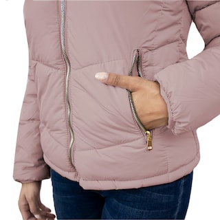 Foto 1 | Foto 4 | Chamarra con Interior de Polar London Rock color Rosa para Mujer