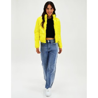 Foto 5 | Foto 5 | Chamarra Acolchada Efecto Piel Roman Fashion Juvenil 7023 color Amarillo