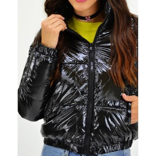 Foto 4 | Foto 4 | Chamarra Acolchada Efecto Piel Roman Fashion Juvenil 7023 color Negro