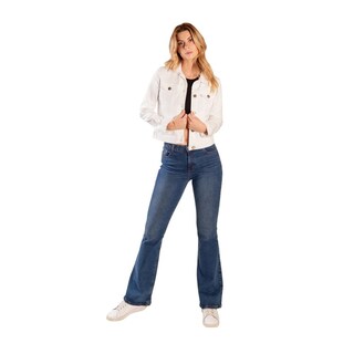 Foto 4 | Foto 4 | Chamarra de Mezclilla Jeanswest 4039C Blanca para Mujer