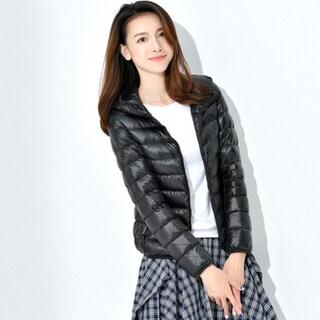 Foto 3 | Foto 3 | Venta Internacional- Chaqueta con Capucha Negra Plumón de Pato para Mujer
