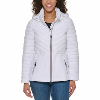Foto 1 | Foto 1 | Chamarra Tommy Hilfiger Stretch Jacket Blanca Para Mujer