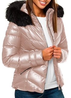 Foto 2 | Foto 2 | Chamarra Termica Para Mujer Desmontable Peluche De Invierno Talla chica rosa