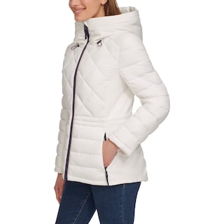 Foto 2 | Foto 2 | Chamarra Tommy Hilfiger Acolchada Ladies' Quilted Mixed Media Jacket Chaqueta Blanca Para Mujer