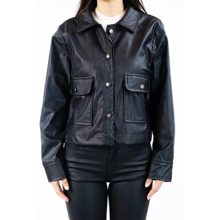 Foto 4 | Foto 4 | Chamarra De Piel Sintetica Roman Fashion /juvenil, 115 (negro) Negro