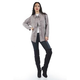 Foto 1 | Foto 1 | Chamarra Oversized De Mezclilla /juvenil, 6829 (gris) Gris