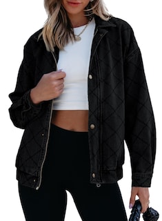 Foto 1 | Foto 1 | Chaqueta Vaquera Sidefeel Negra para Mujer - Venta Internacional