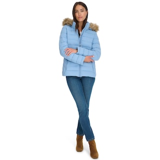 Foto 1 | Foto 1 | Chaqueta Tommy Hilfiger Con Ribetes De Piel Sintética Puffer Endless Sky - Venta Internacional.