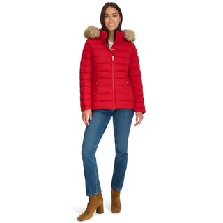 Foto 1 | Foto 1 | Chamarra Tommy Hilfiger de Piel Sintética con Ribetes Cortos y Acolchados para Mujer - Venta Internacional