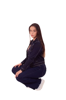Foto 2 | Foto 2 | Chamarra Denim Jacket Basica De Mezclilla Rigida Con Bolsillos Para Dama Azul Oscuro Pineda Jeans