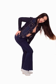 Foto 1 | Foto 1 | Chamarra Denim Jacket Basica De Mezclilla Rigida Con Bolsillos Para Dama Azul Oscuro Pineda Jeans